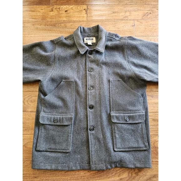 Stormy Kromer Mercantile Mackinaw Wool Coat Men’s Size 48 Vintage USA - Picture 5 of 12